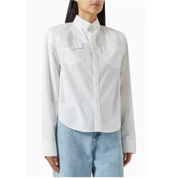WARDROBE.NYC Shoulder Pad Shirt Sz L $600 - Picture 1 of 9
